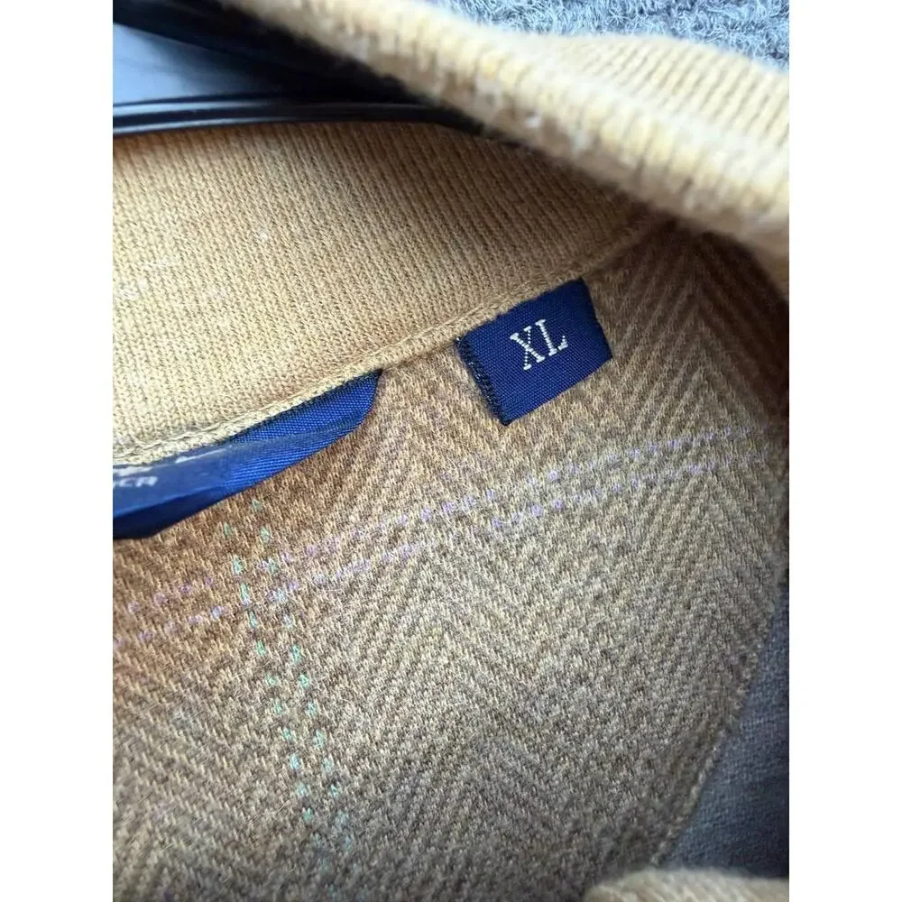 Polo Golf Ralph Lauren Men's XL Pima Cotton Alpaca Quarter Zip Sweater Peru